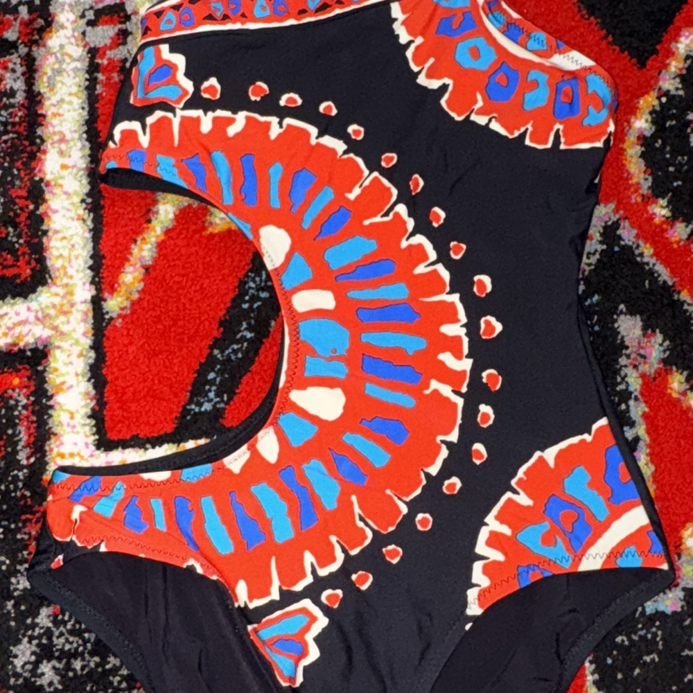 Trina Turk Vibrant Patterned One-Piece Swimsuit